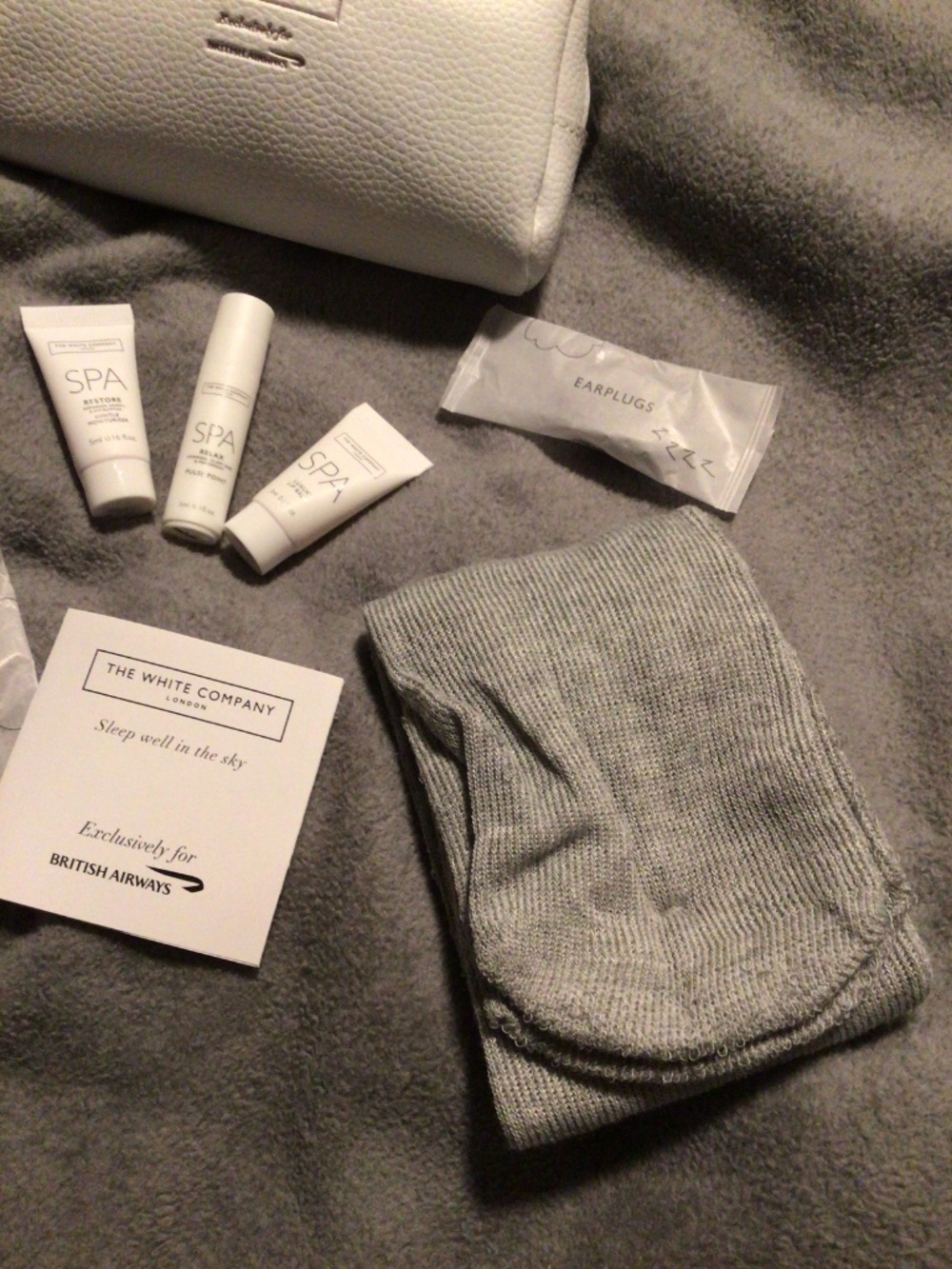 British Airways x The White Company Amenities Kit; white; brand new/never opened - Picture 3 of 11